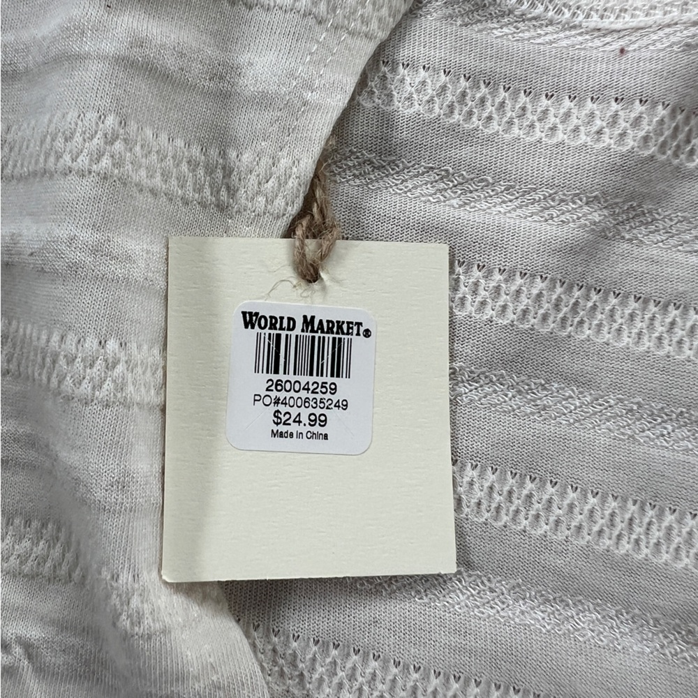 NEW World Market cream striped lounge set - Picture 5 of 10